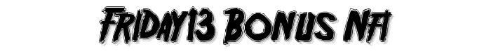 Friday13 Bonus NFI font